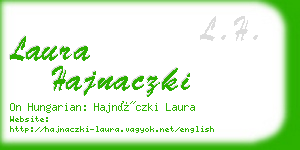 laura hajnaczki business card